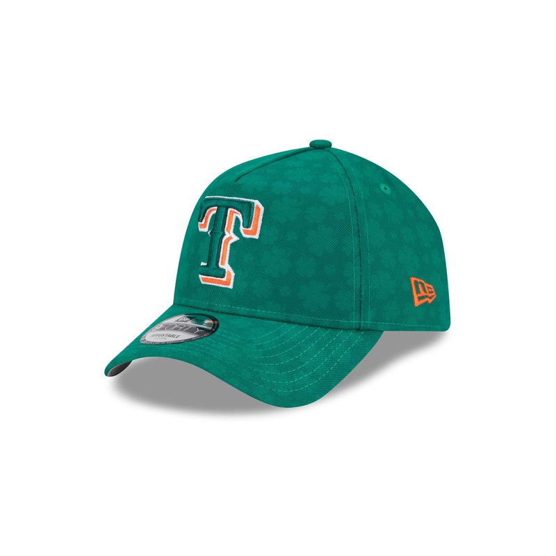 Texas Rangers St. Patrick’s Day 2025 9FORTY A-Frame Snapback Hat