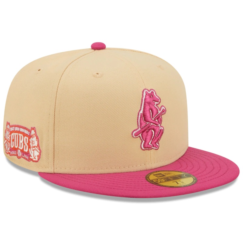 New Era Chicago Cubs West Side Grounds Mango Passion 59FIFTY Fitted Hat