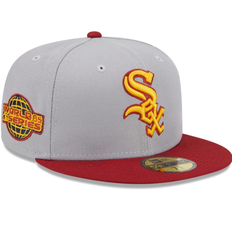 New Era Chicago White Sox Gray/Red Navy Undervisor 59FIFTY Fitted Hat