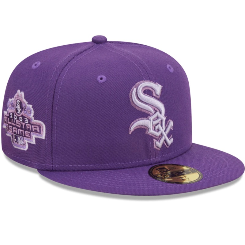 New Era Chicago White Sox Purple Lavender Undervisor 59FIFTY Fitted Hat