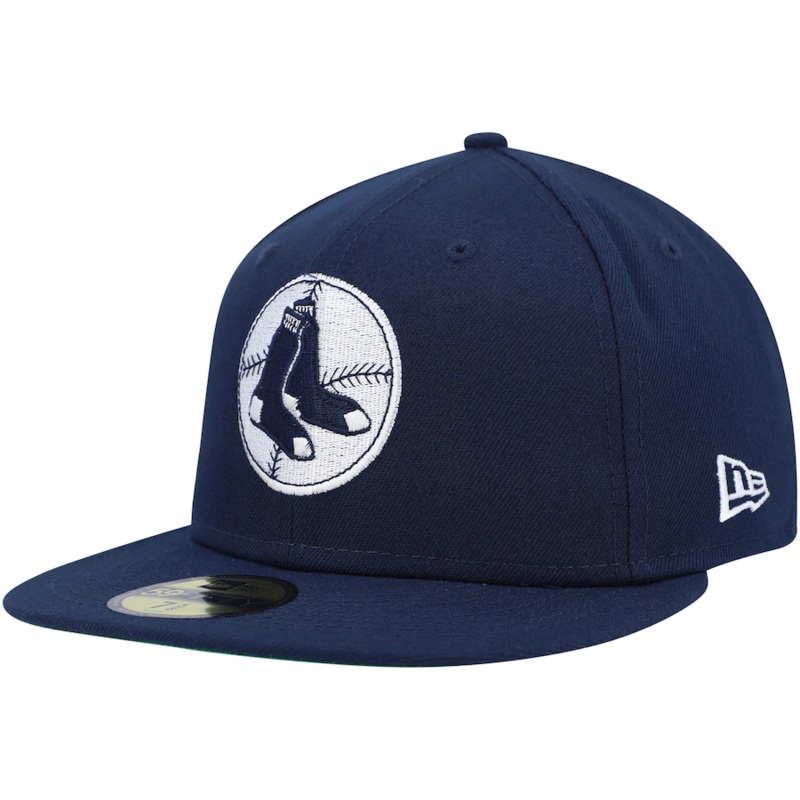 New Era Boston Red Sox Navy Oceanside Green Undervisor 59FIFTY Fitted Hat