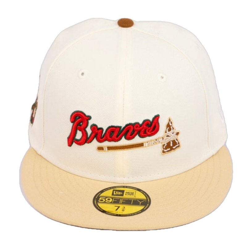 New Era Atlanta Braves 1876 Alternate Logo ‘Eggnog Pack’ 59FIFTY Fitted Hat