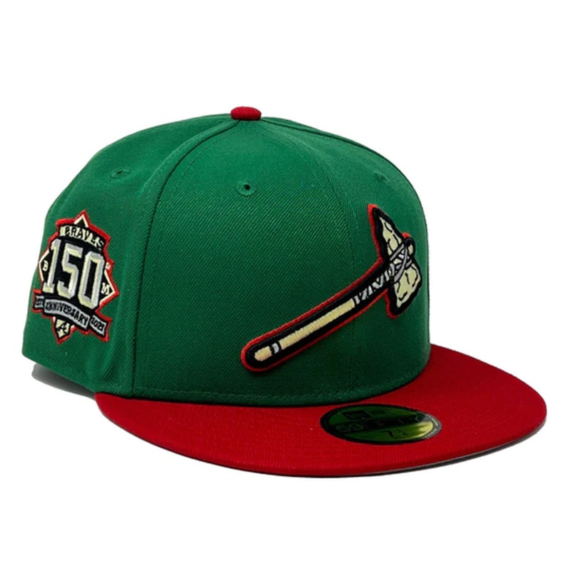 New Era Atlanta Braves Xmas Pack 150th Anniversary 59FIFTY Fitted Hat
