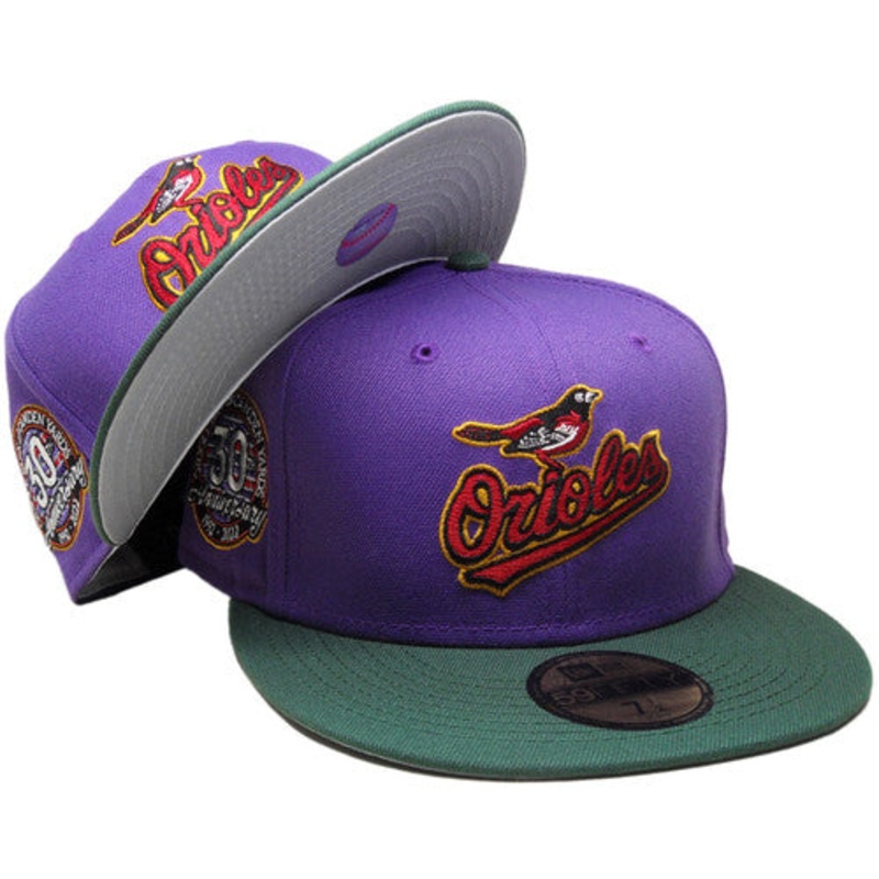 New Era Baltimore Orioles Purple/Dark Green 30th Anniversary 59FIFTY Fitted Hat