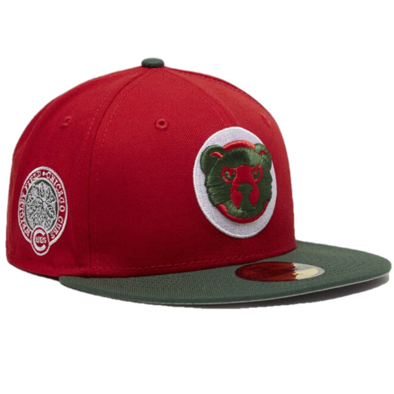 New Era x Snipes USA Chicago Cubs Poinsettia 59FIFTY Fitted Hat