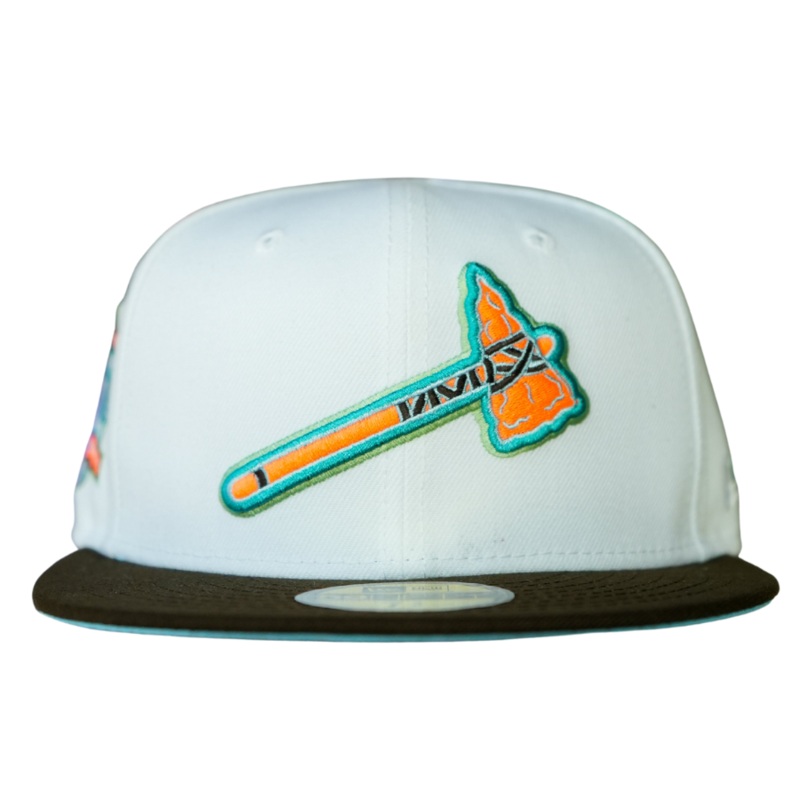 New Era X TBG Atlanta Braves White/Walnut “Digital Haven” 59FIFTY Fitted Hat