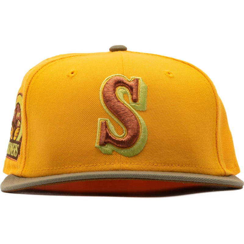 New Era x Politics Seattle Mariners Gold/Copper 59FIFTY Fitted Hat