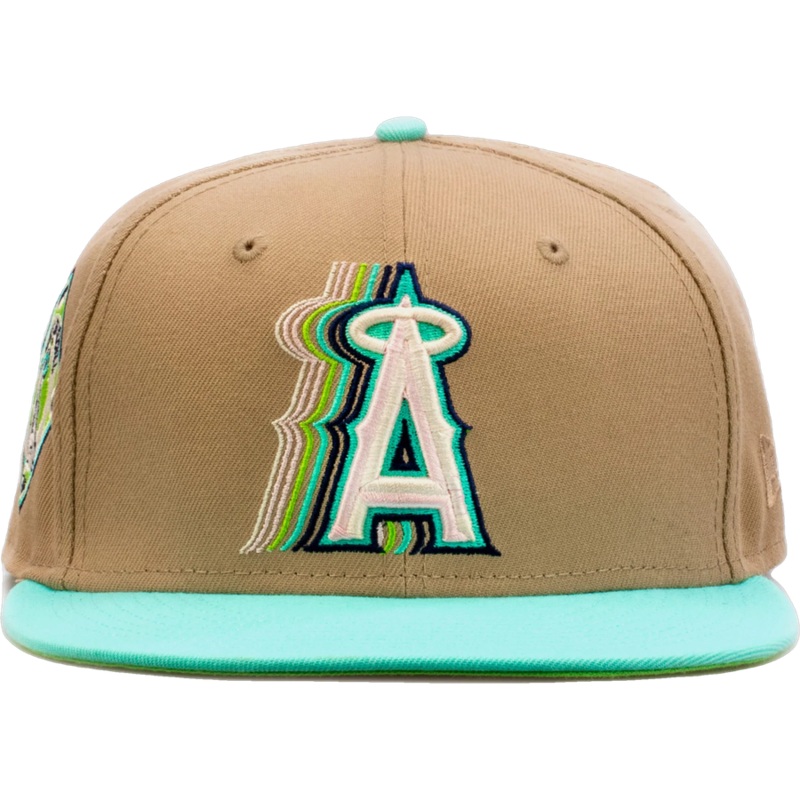 New Era x Shoe Palace Anaheim Angels ‘Winter Wonderland’ Beige/Mint 2023 59FIFTY Fitted Hat