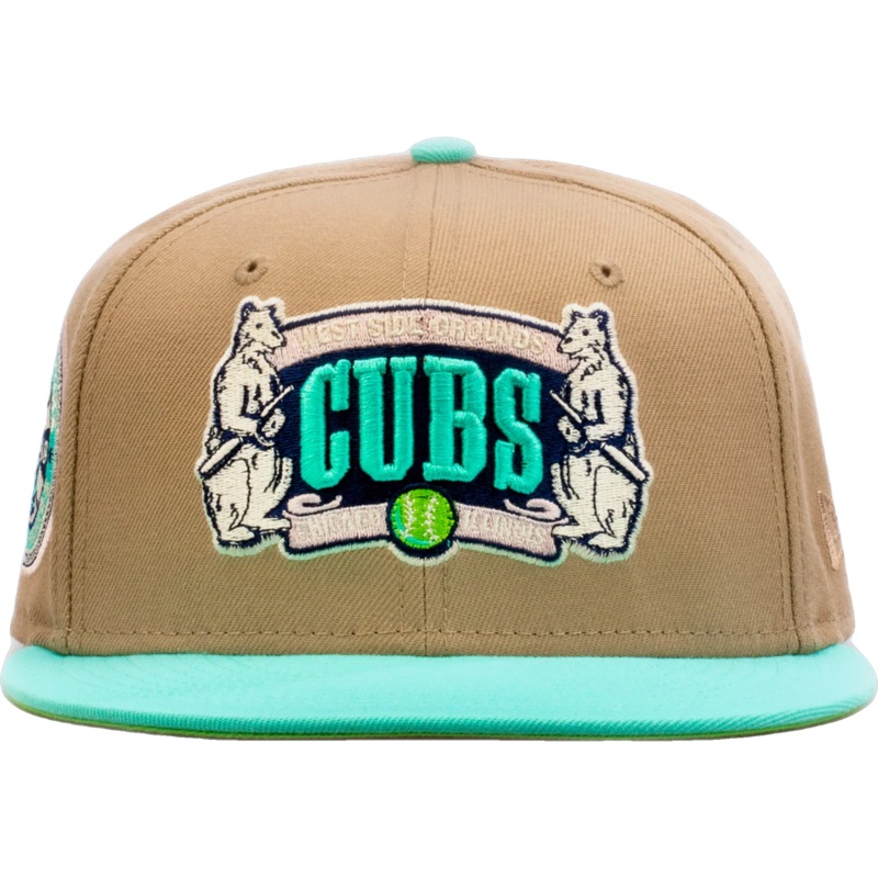 New Era x Shoe Palace Chicago Cubs ‘Winter Wonderland’ Beige/Mint 2023 59FIFTY Fitted Hat
