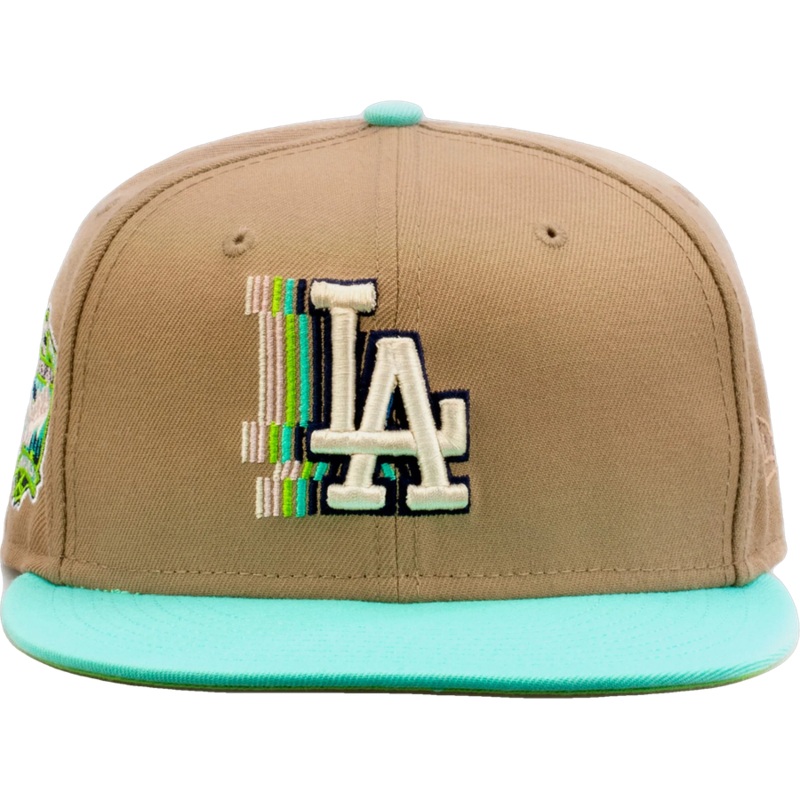 New Era x Shoe Palace Los Angeles Dodgers ‘Winter Wonderland’ Beige/Mint 2023 59FIFTY Fitted Hat