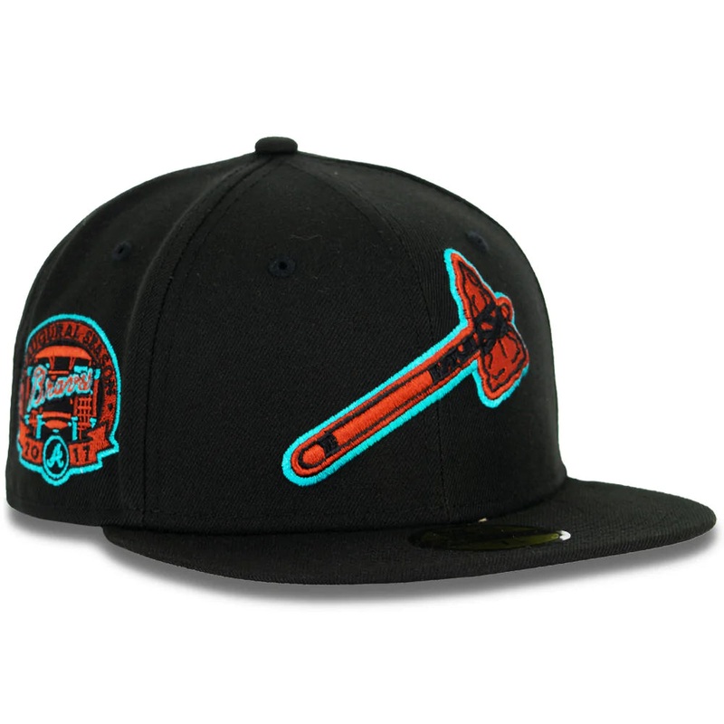 New Era x Just Sports Atlanta Braves Red Rock 59FIFTY Fitted Hat