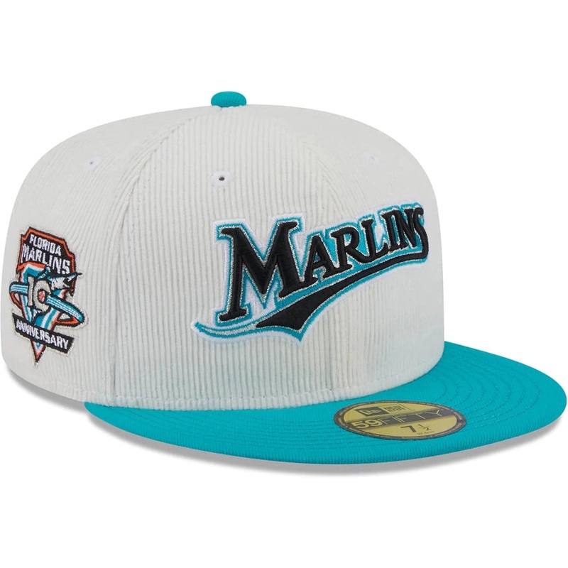 New Era x Lids HD Florida Marlins Cord Script 2023 59FIFTY Fitted Cap