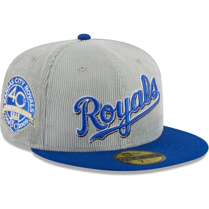 New Era x Lids HD Kansas City Royals Cord Script 2023 59FIFTY Fitted Cap