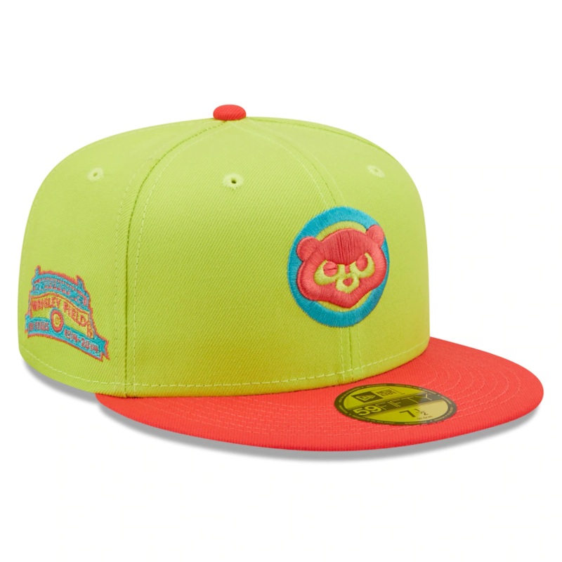 New Era Chicago Cubs Cyber Highlighter 59FIFTY Fitted Hat