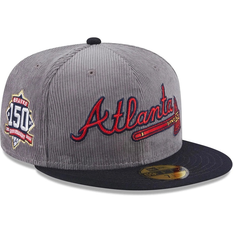 New Era x Lids HD Atlanta Braves Cord Script 2023 59FIFTY Fitted Cap