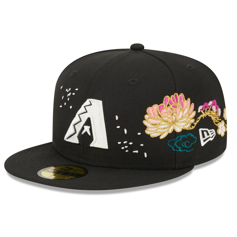 New Era Arizona Diamondbacks Black Cherry Blossom 2023 59FIFTY Fitted Hat
