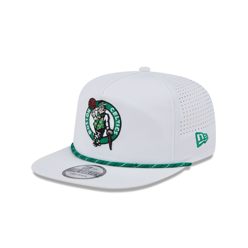 Boston Celtics Optic White Performance Rope Golfer Hat