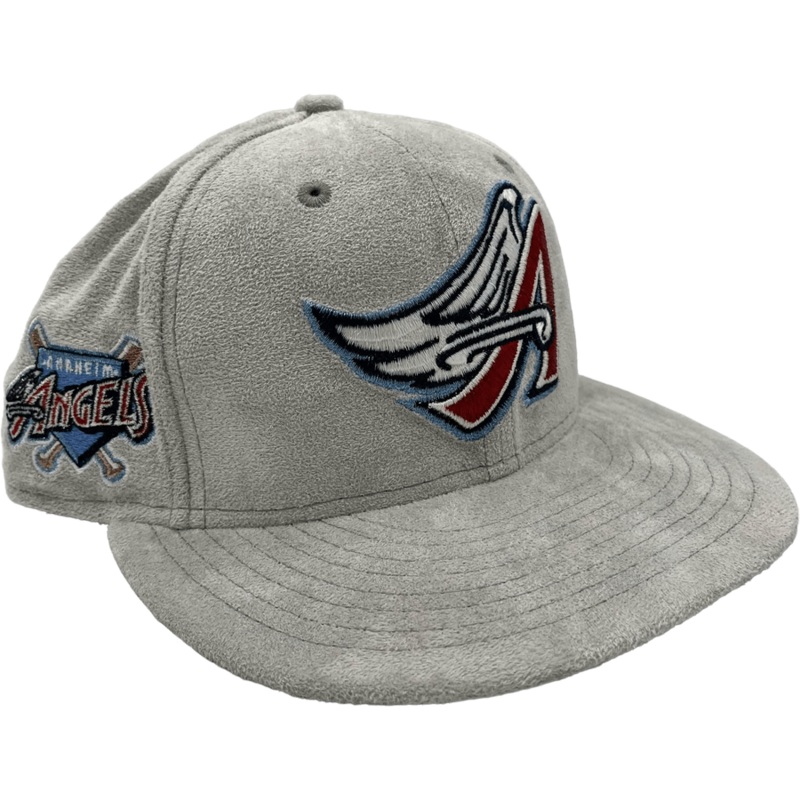 New Era x Pro Image Sports Anaheim Angels Gray Metallic Suede 59FIFTY Fitted Hat