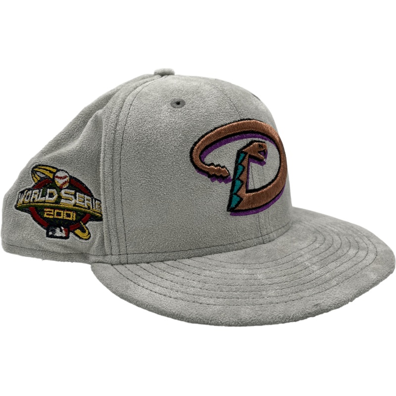 New Era x Pro Image Sports Arizona Diamondbacks Gray Metallic Suede 59FIFTY Fitted Hat