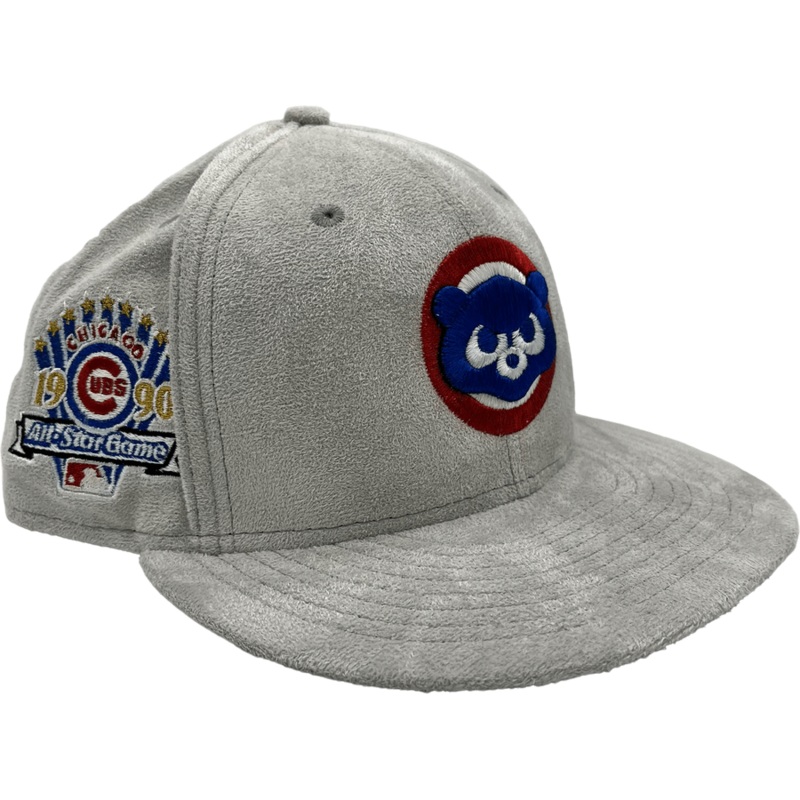 New Era x Pro Image Sports Chicago Cubs Gray Metallic Suede 59FIFTY Fitted Hat