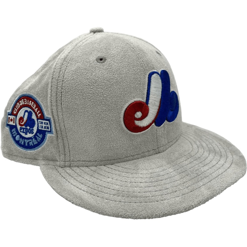 New Era x Pro Image Sports Montreal Expos Gray Metallic Suede 59FIFTY Fitted Hat
