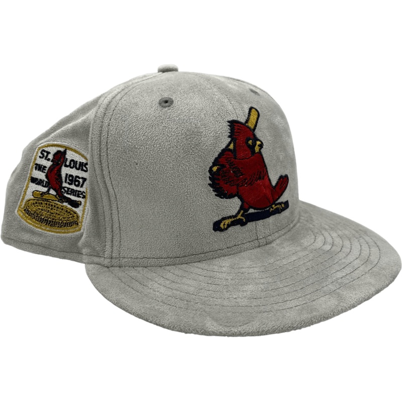 New Era x Pro Image Sports St. Louis Cardinals Gray Metallic Suede 59FIFTY Fitted Hat
