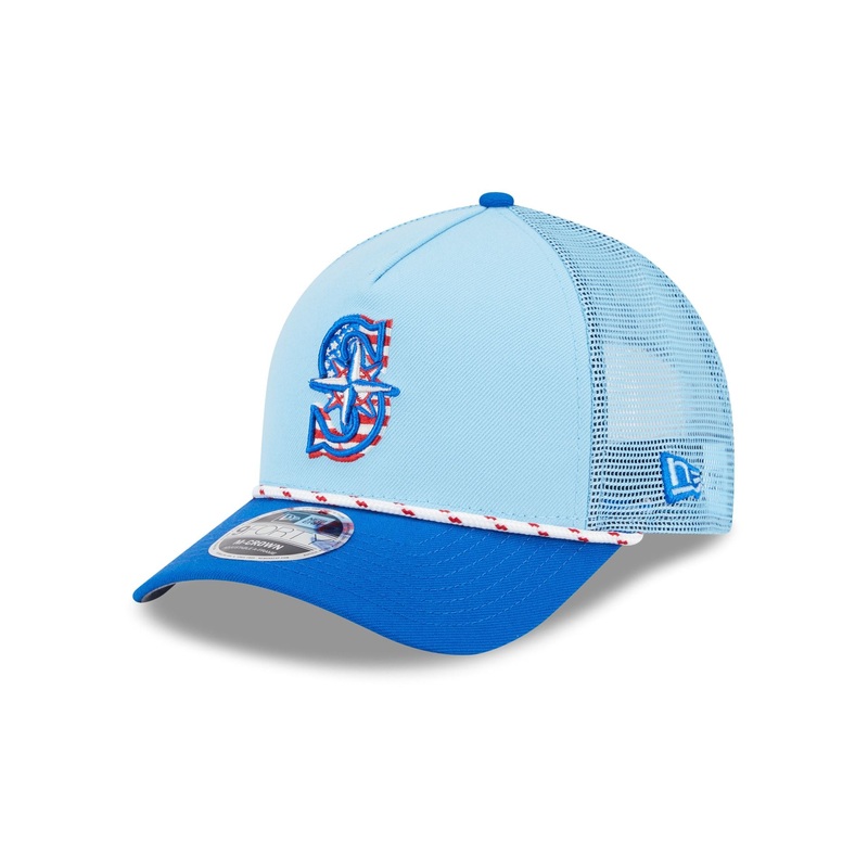 Seattle Mariners Independence Day 2025 9FORTY M-Crown A-Frame Trucker Hat