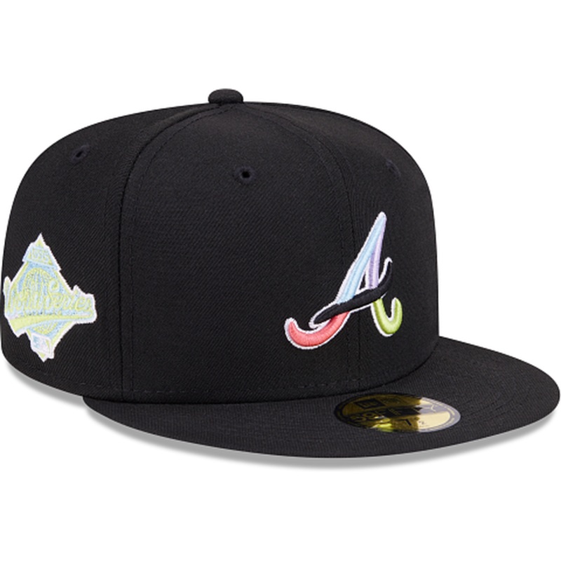 New Era Atlanta Braves Colorpack Black 2023 59FIFTY Fitted Hat