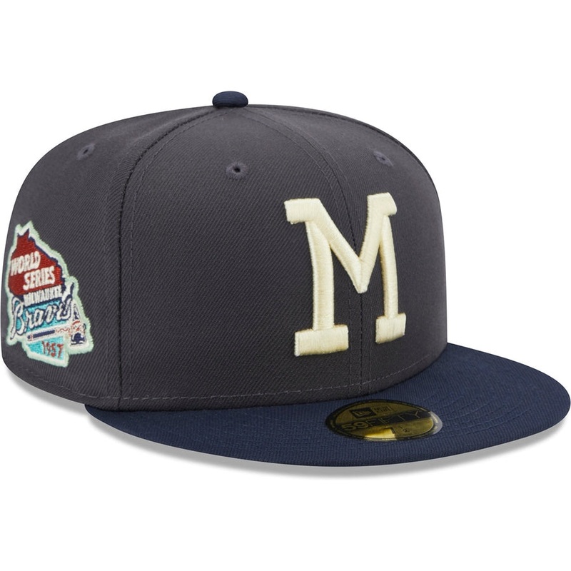 New Era x Lids HD Milwaukee Braves 2023 Sea Fog 59FIFTY Fitted Cap