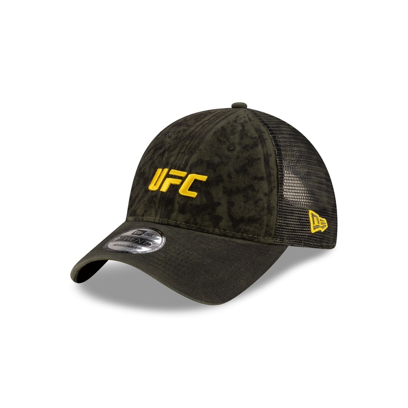 UFC Oil Wash Olive 9TWENTY Trucker Hat