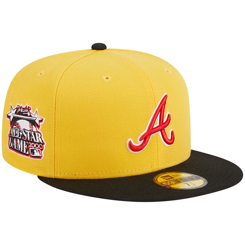 New Era Atlanta Braves Yellow/Black Grilled 2023 59FIFTY Fitted Hat
