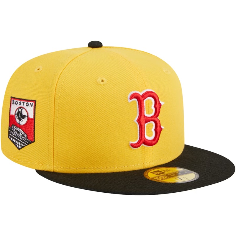 New Era Boston Red Sox Yellow/Black Grilled 2023 59FIFTY Fitted Hat