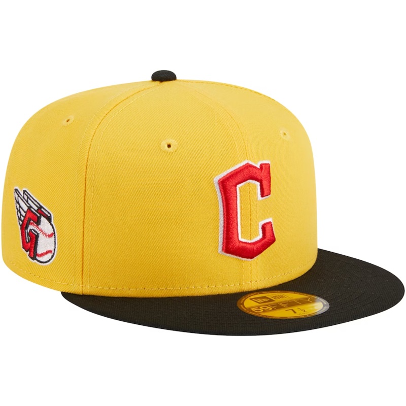New Era Cleveland Guardians Yellow/Black Grilled 2023 59FIFTY Fitted Hat