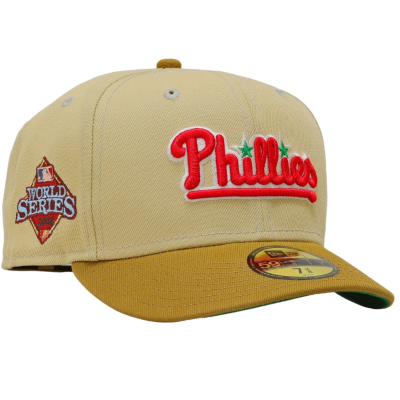 New Era x MF Philadelphia Phillies 2008 World Series “Old Gold Dark Willow ” 59FIFTY Fitted Hat