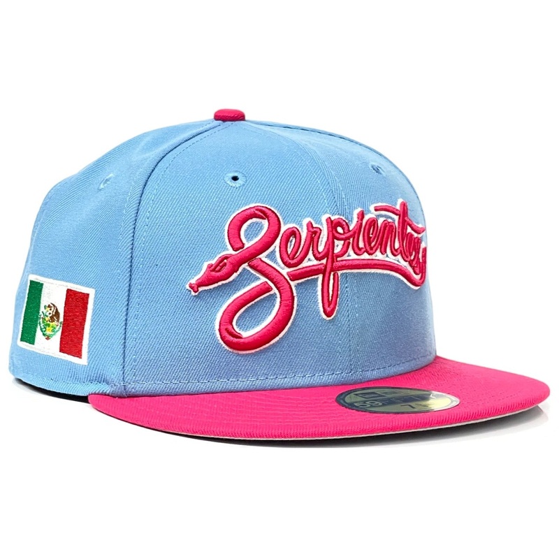 New Era Arizona Diamondbacks Serpientes Mexican Flag Baby Blue/Hot Pink 59FIFTY Fitted Hat