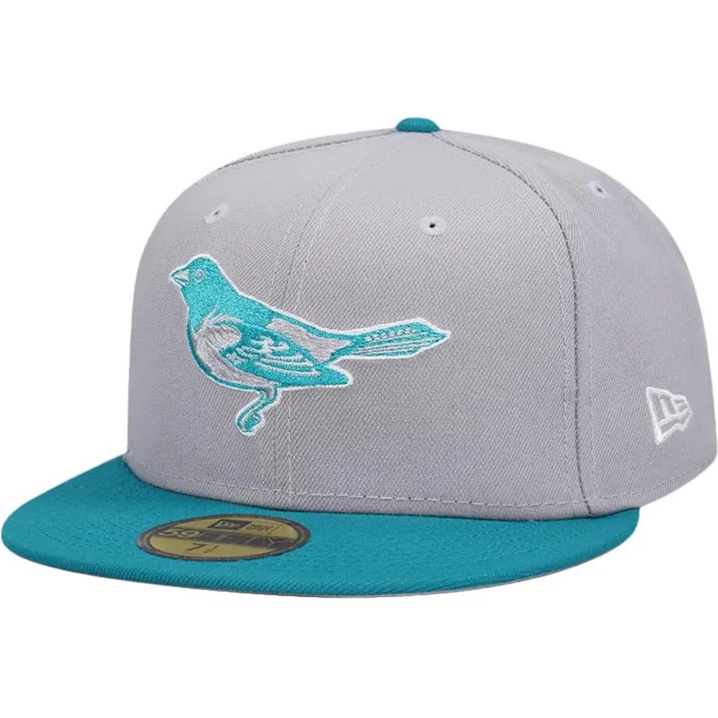 New Era Baltimore Orioles Gray Aqua Two Tone 59FIFTY Fitted Hat