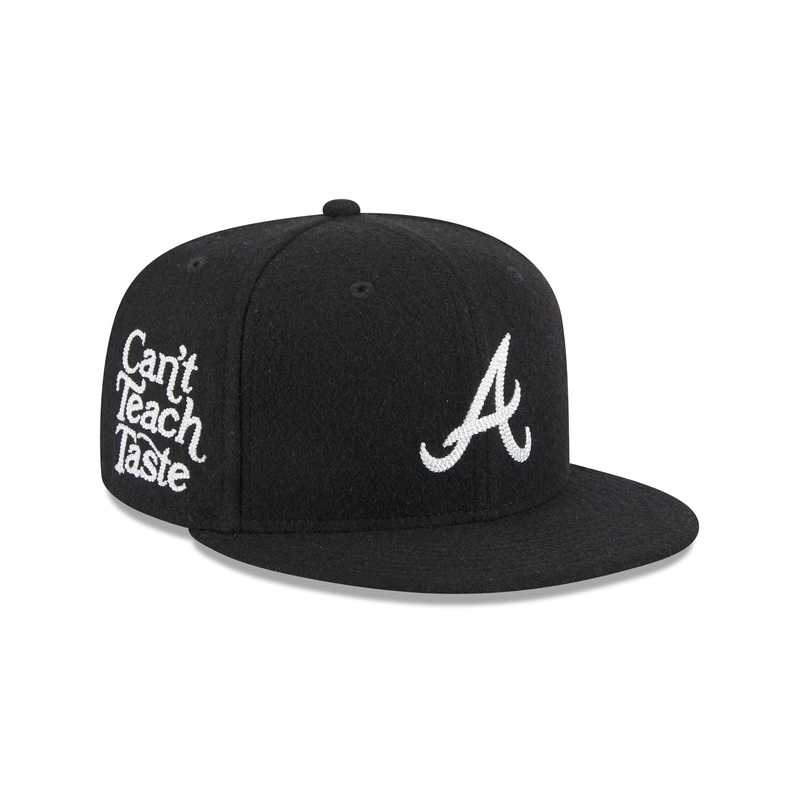 Atlanta Braves Diet Starts Monday Can’t Teach Taste Black 59FIFTY Fitted Hat