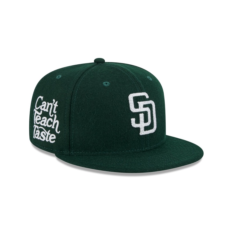 San Diego Padres Diet Starts Monday Can’t Teach Taste Green 59FIFTY Fitted Hat