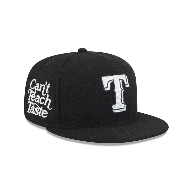 Texas Rangers Diet Starts Monday Can’t Teach Taste Black 59FIFTY Fitted Hat