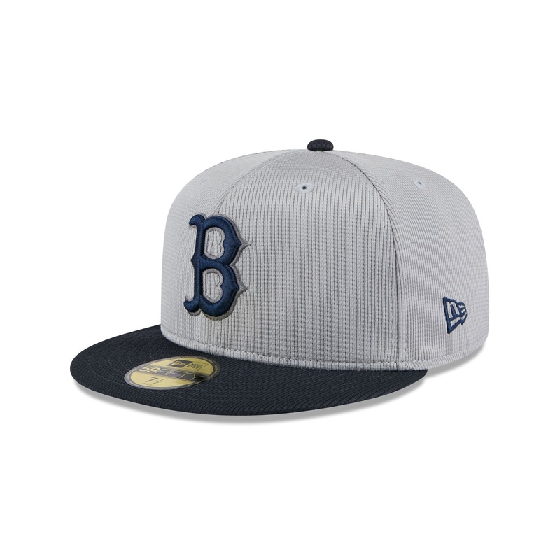 Boston Red Sox 2025 Batting Practice Gray 59FIFTY Fitted Hat