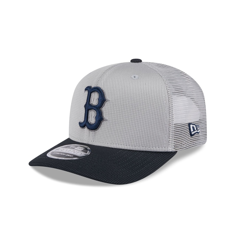 Boston Red Sox 2025 Batting Practice Gray 9SEVENTY Trucker Hat