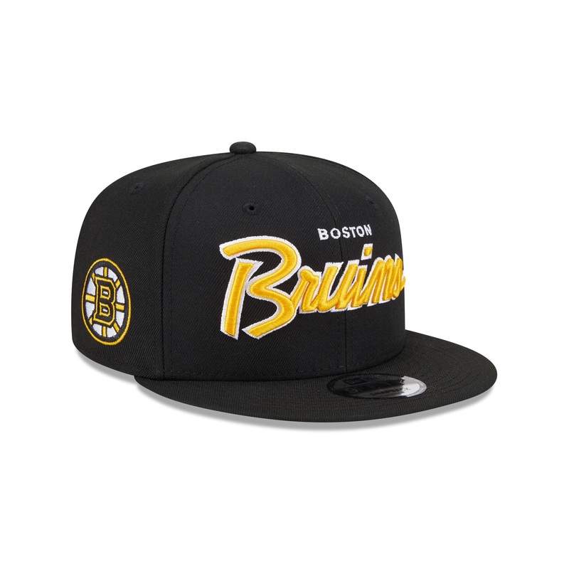 Boston Bruins Script 9FIFTY Snapback Hat
