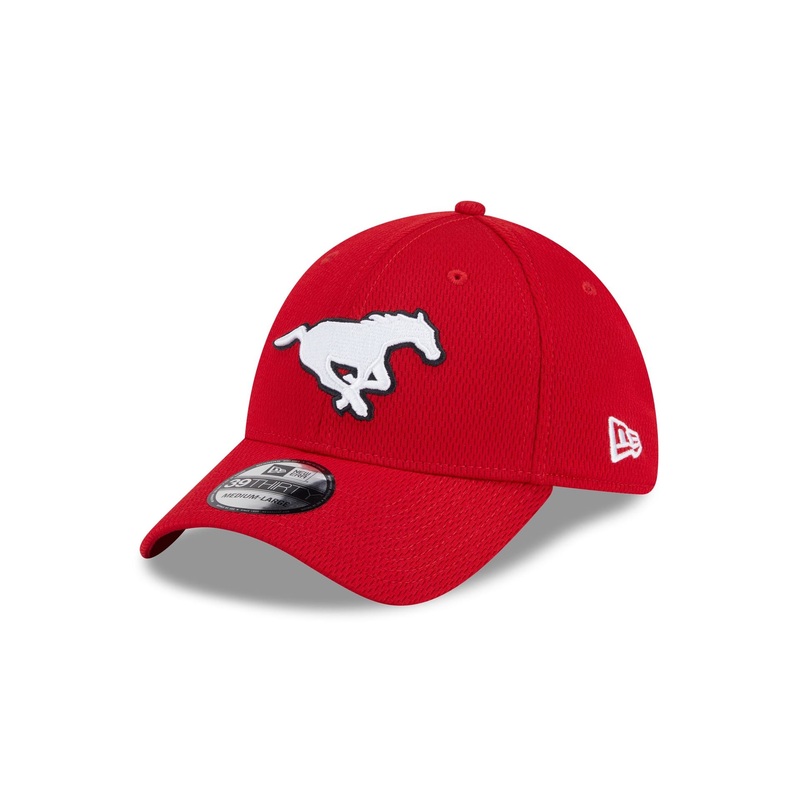 Calgary Stampeders Rear Wordmark 39THIRTY Stretch Fit Hat