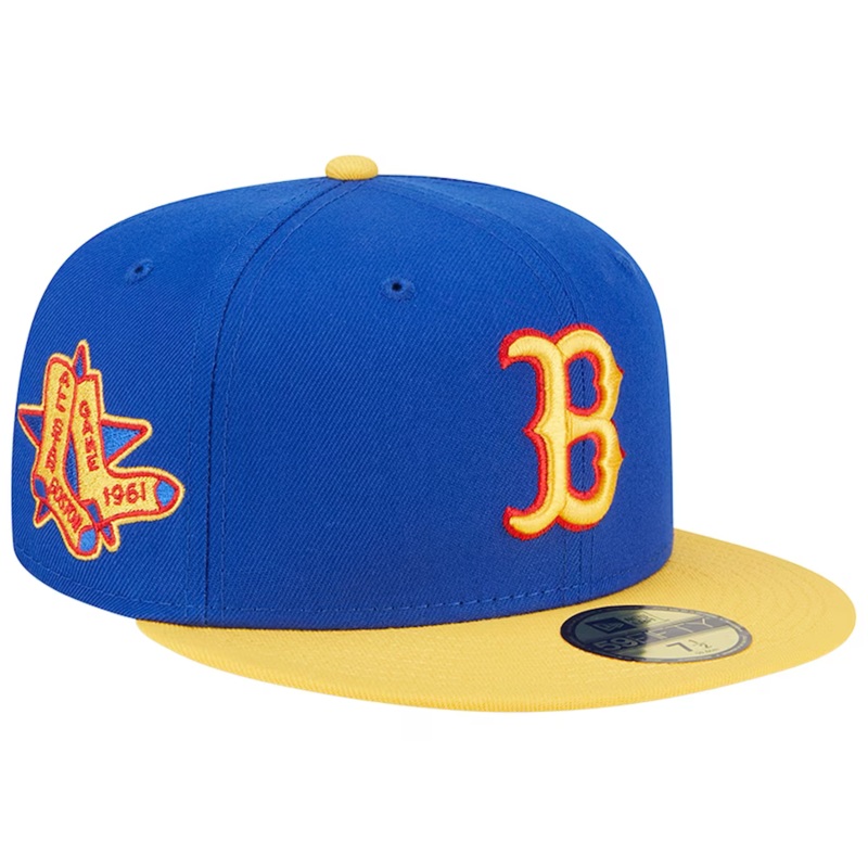 New Era  Boston Red Sox Blue/Yellow Empire 2023 59FIFTY Fitted Hat
