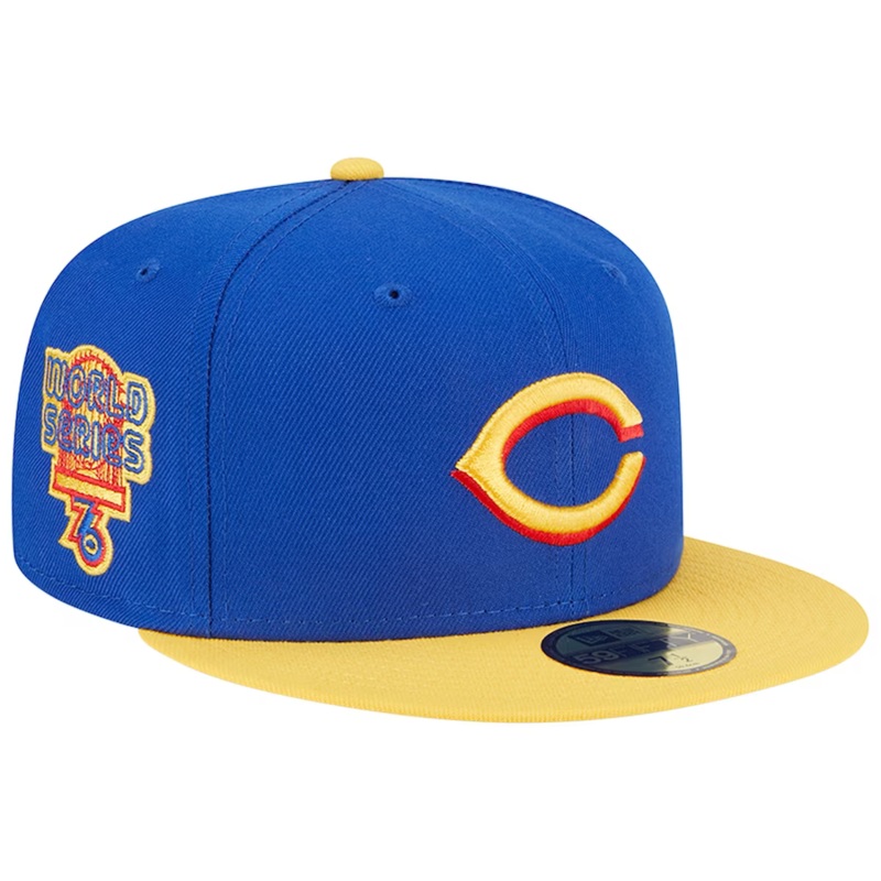 New Era Cincinnati Reds Blue/Yellow Empire 2023 59FIFTY Fitted Hat