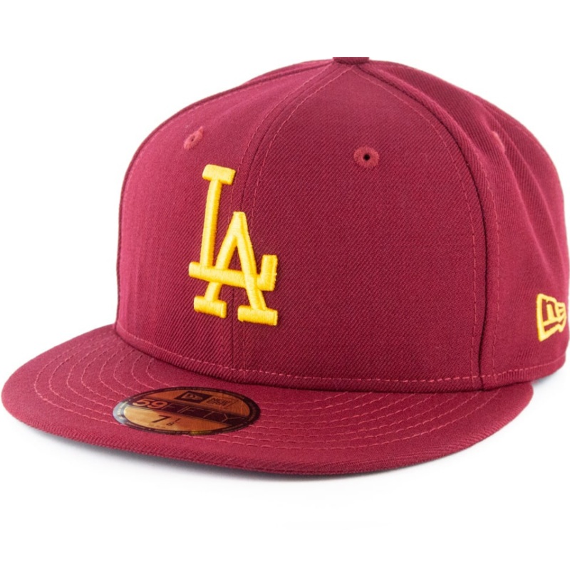 Los Angeles Dodgers Burgundy/Yellow 59Fifty Fitted Hat