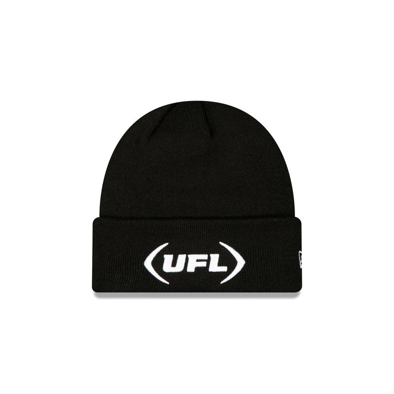 UFL Black Cuff Knit Beanie