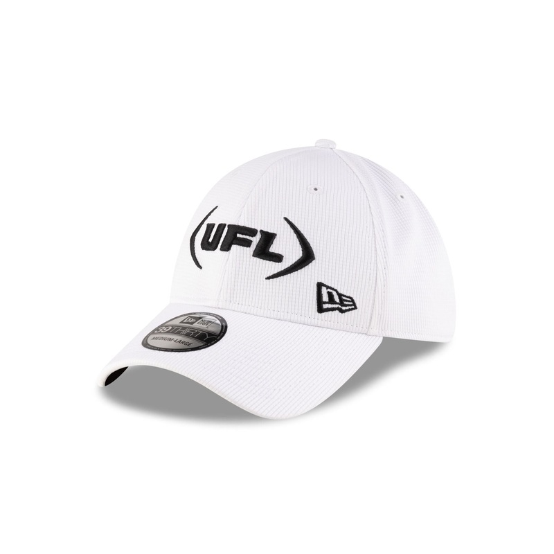 UFL White 39THIRTY Stretch Fit Hat