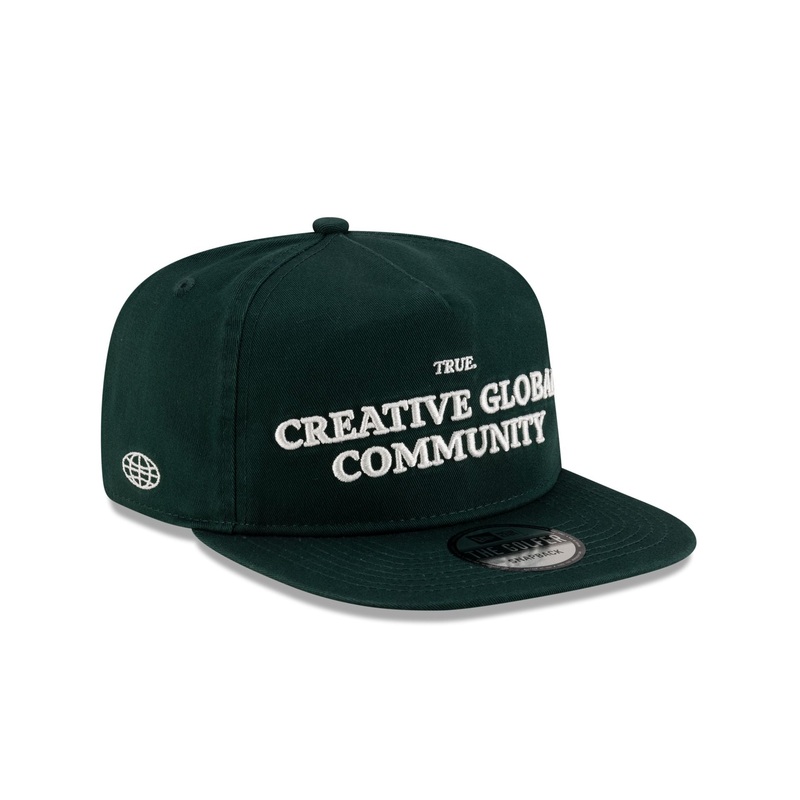 TRUE. Dark Green Golfer Hat