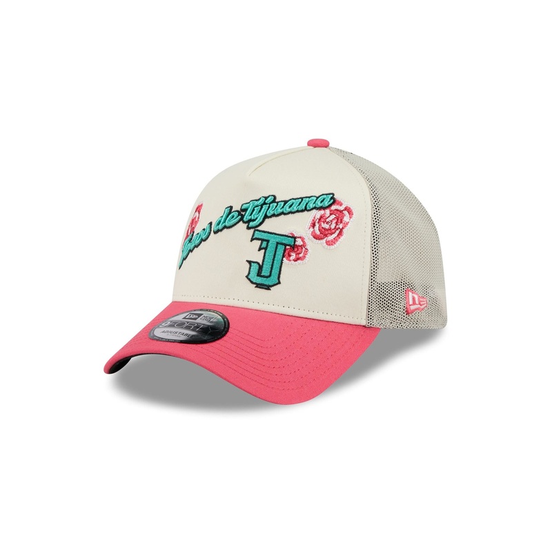 Toros de Tijuana Two-Tone Pink Rose 9FORTY A-Frame Snapback Hat